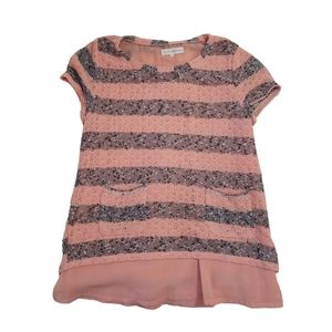 Altar'd State Womens Size Medium Top short sleeve pink sweater